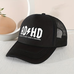 Kids ADHD Print Mesh Baseball Cap Sun Protection Breathable Truck Driver Cap