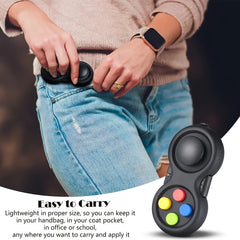 Fidget Controller Stress Relief Toy with Colorful Buttons for Relax & Focus