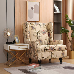 2 Milk Fiber Wingback Chair Covers, Removable Washable Armchair Slipcove