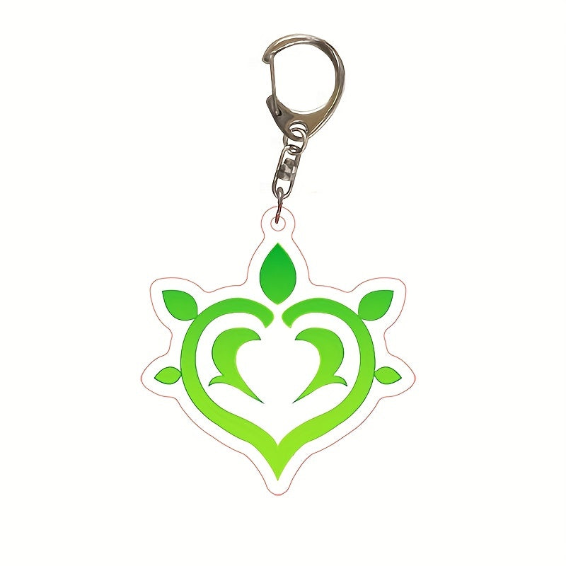 Anime Keychain Seven Elements Bag Pendant Key Ring