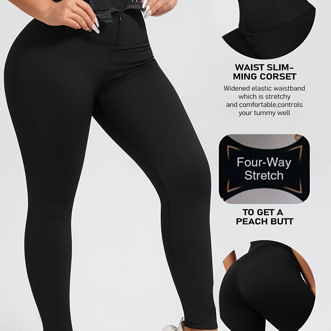 Seamless High Waist Shaping Pants Tummy Control Leggings