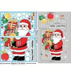 XL Double Sided Christmas Window Clings - Adorable Decorative Stickers