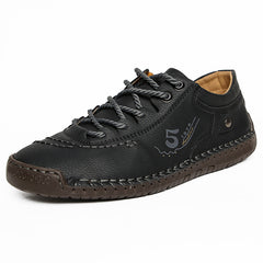 Microfiber Sneakers Men Vintage Loafers Male Casual Shoes Lace up Streetwear