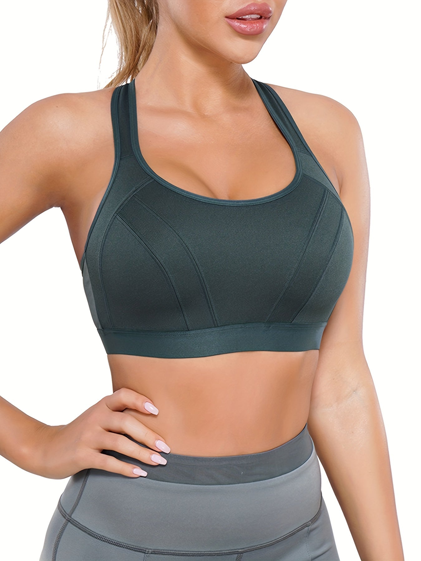 Cut Out Wireless Sports Bra Comfy & Breathable Workout Bra