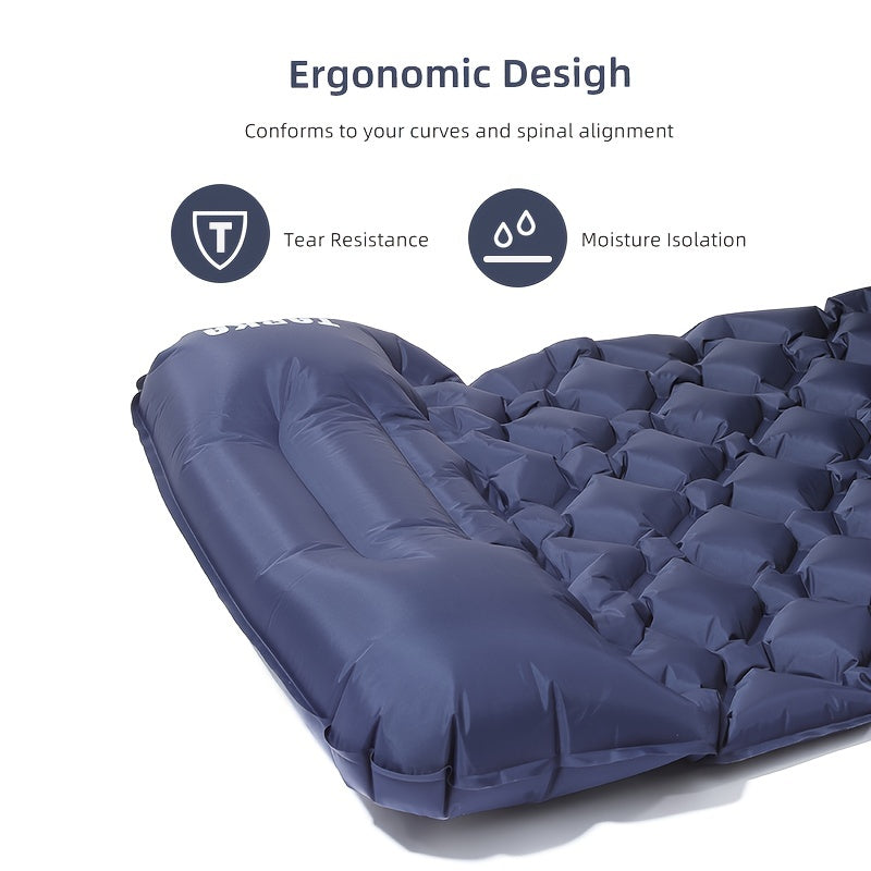 Ultralight Outdoor Sleeping Pad with Built-in Inflator Pump