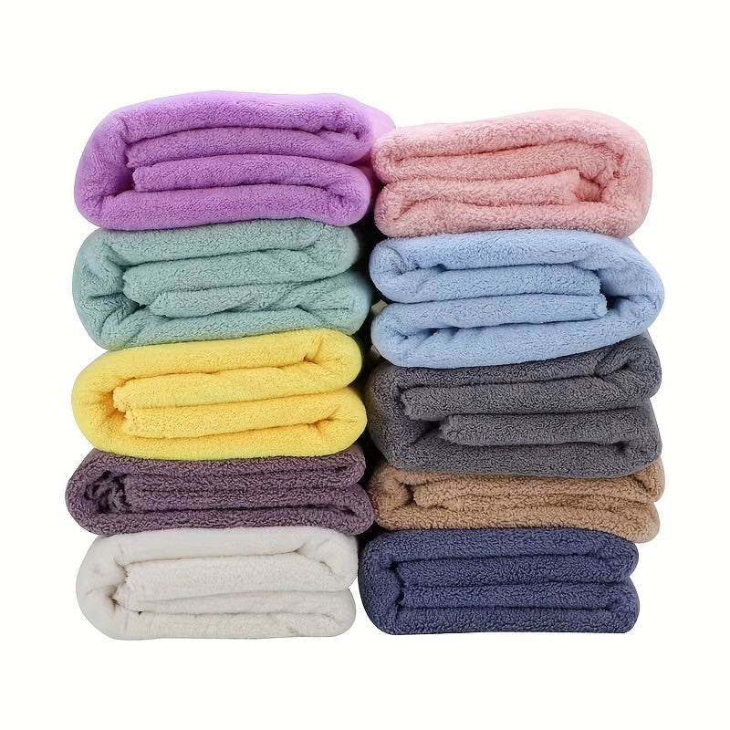Soft Coral Fleece Bath Towel for Home Bathroom