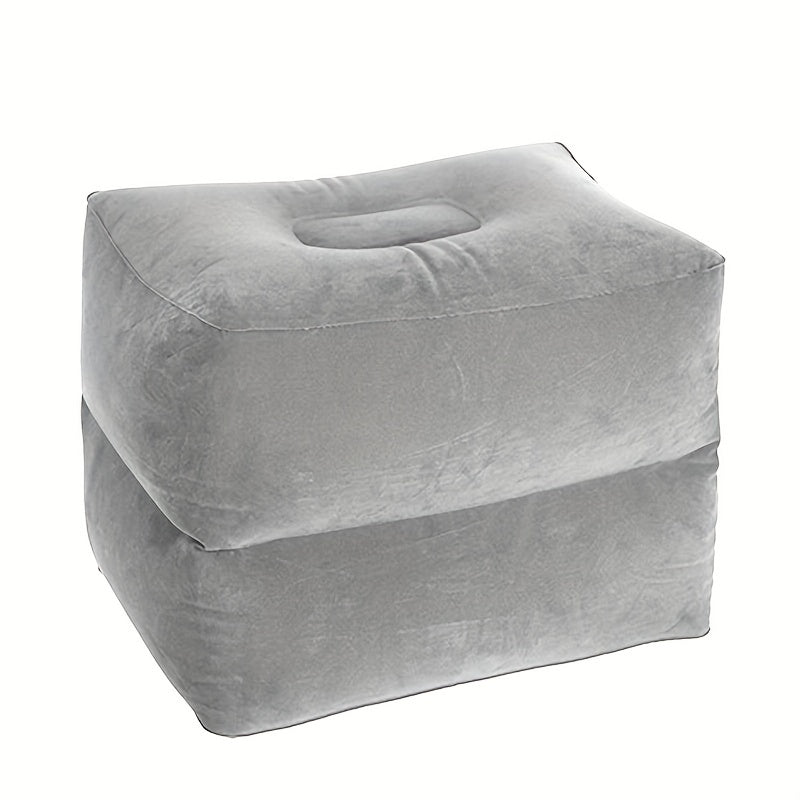 Inflatable Flocking PVC Ottomans for Travel and Office Nap