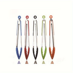 3pcs Silicone Food Clips Kitchen Tongs for BBQ & Home