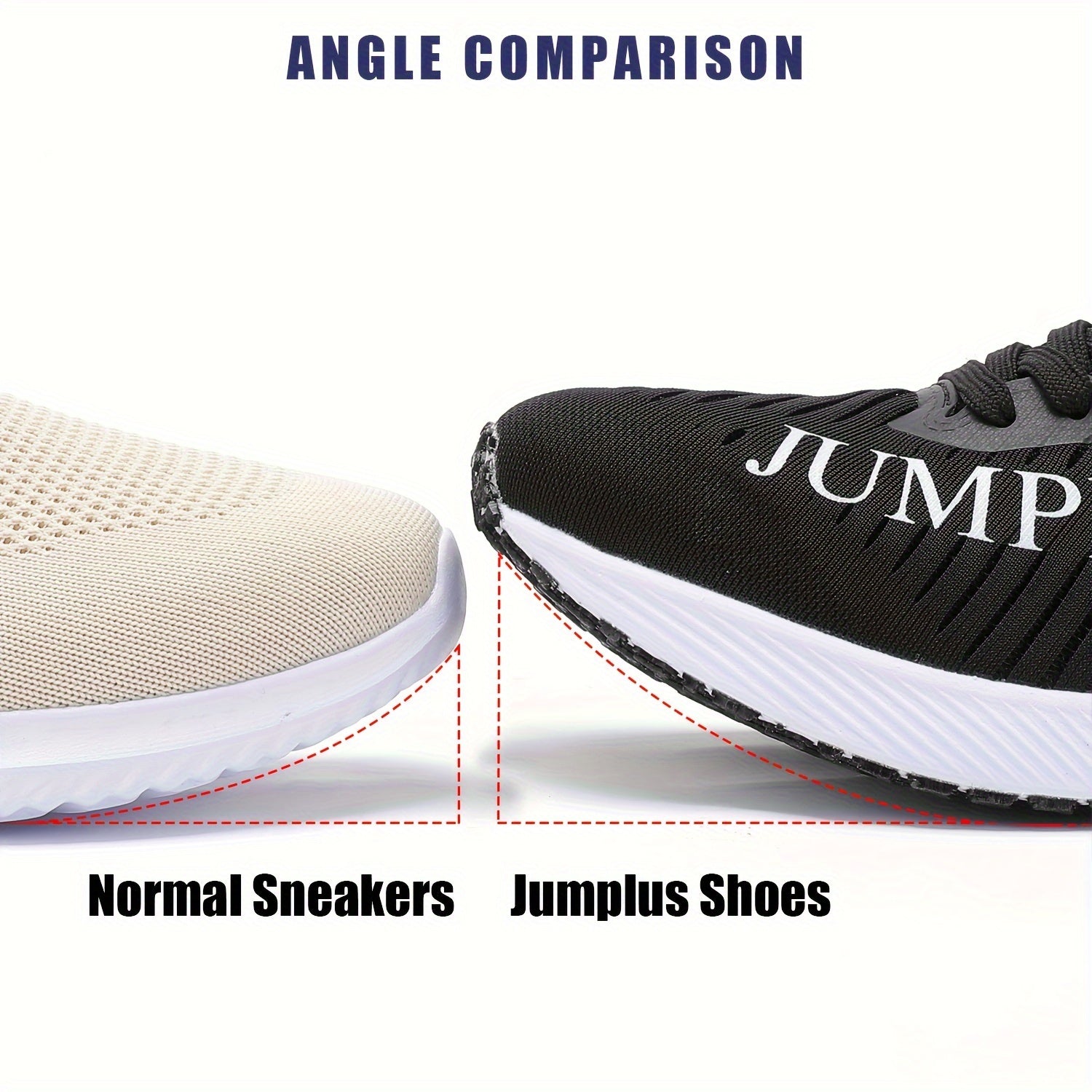 Men's Breathable Running Shoes Non Slip Lace Up Sneakers