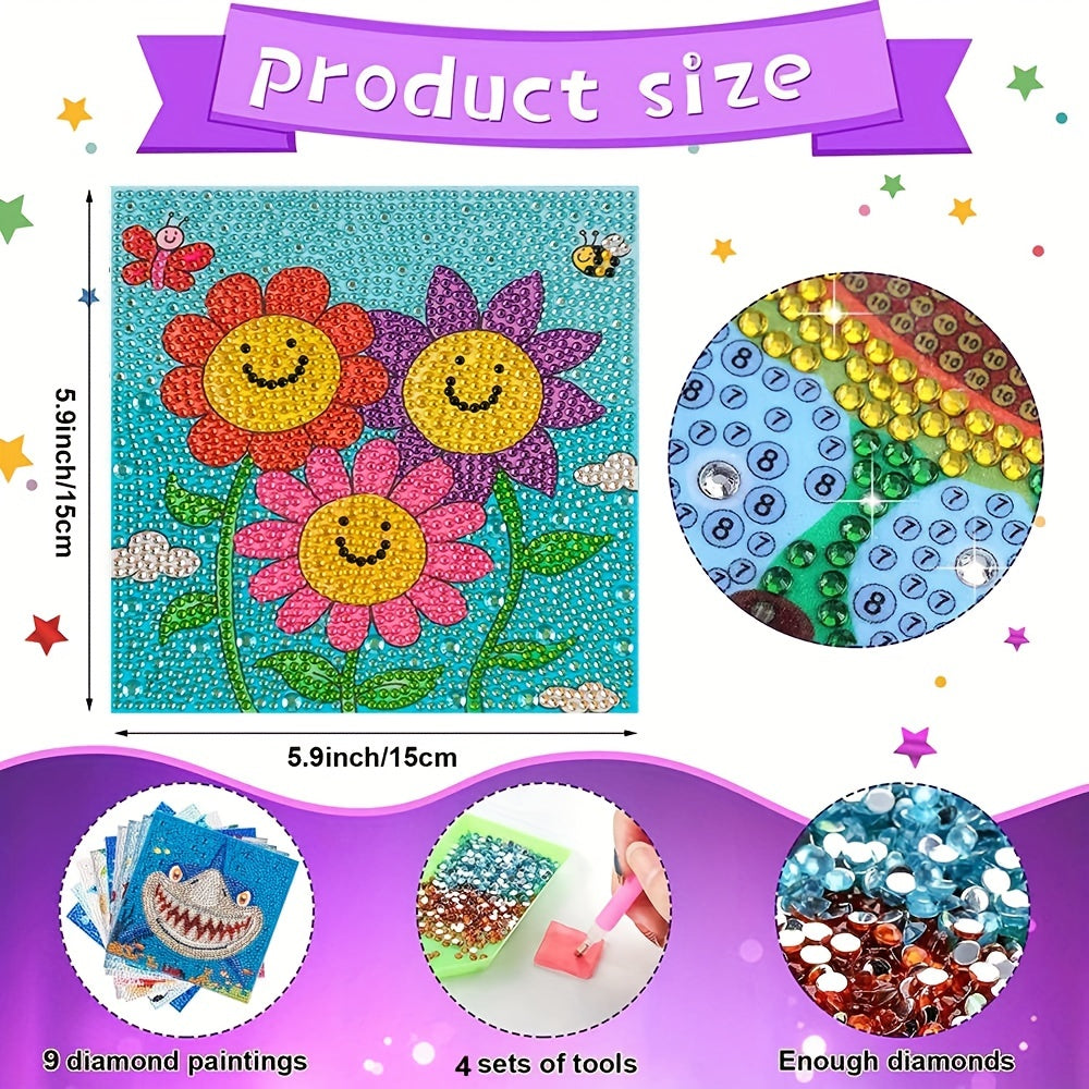 Full Diamond Art Set for Beginners DIY Gemstone Arts & Crafts Home Wall Decor