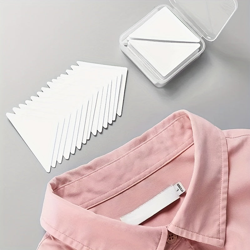 10pcs Self Adhesive Collar Styling Patches Shirt Collar Shape Support