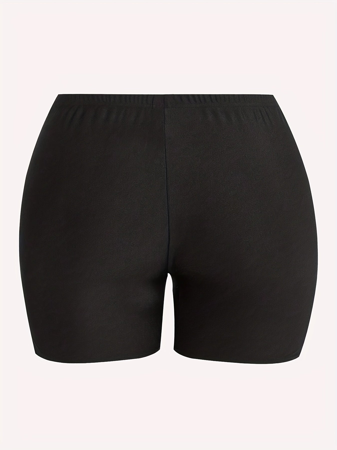 Lip Print High Rise Slim Fit Leggings Shorts
