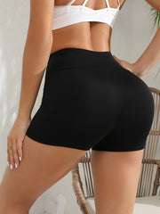 High Waist Yoga Shorts Soft Stretch Sports Fitness Wear