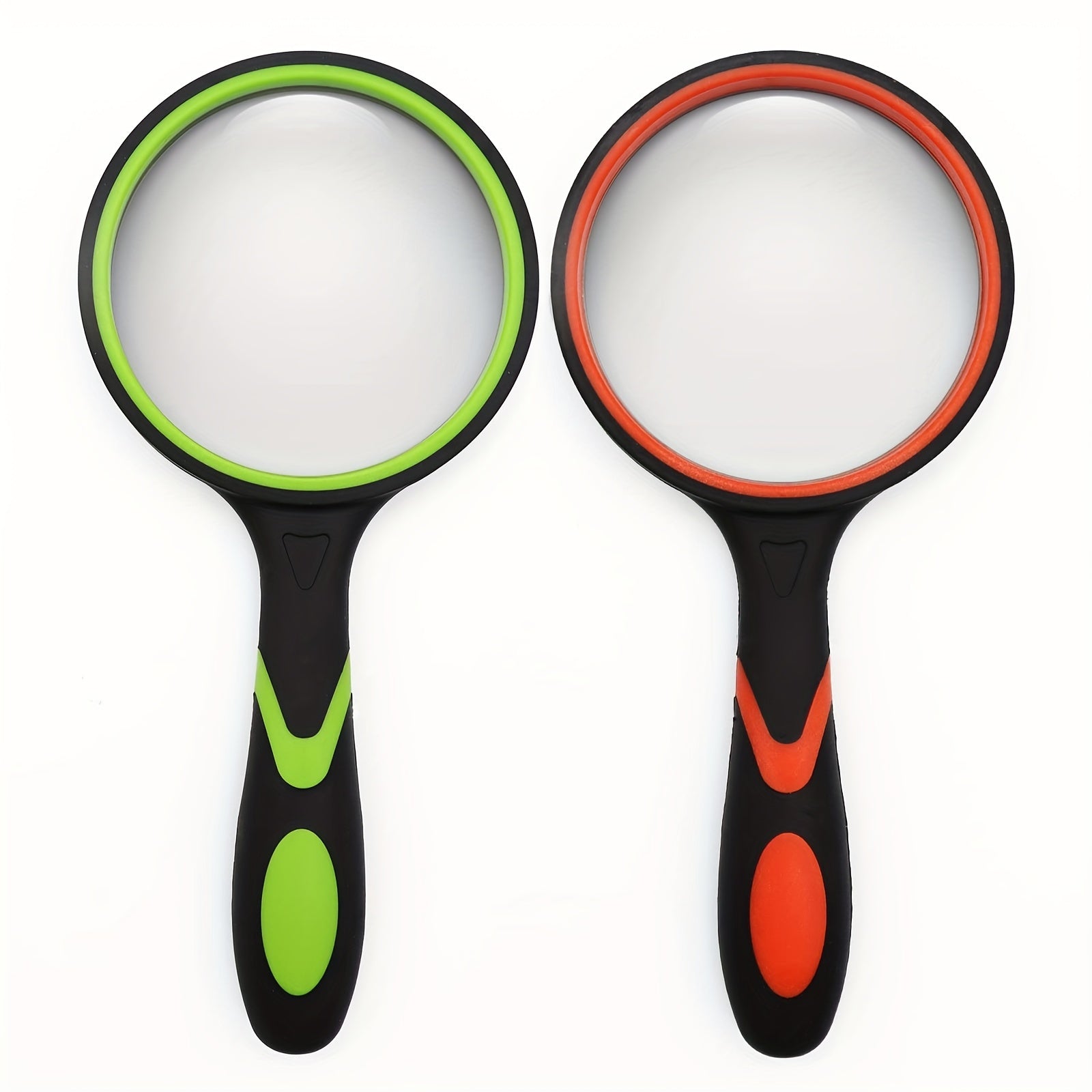 2 Pcs 50mm 75mm 10X Handheld Magnifying Glass Magnifier For Seniors And Kids