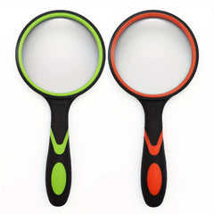 2 Pcs 50mm 75mm 10X Handheld Magnifying Glass Magnifier For Seniors And Kids
