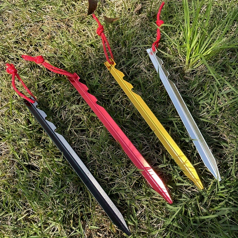 10pcs Aluminum Triangular Ground Nails for Tents