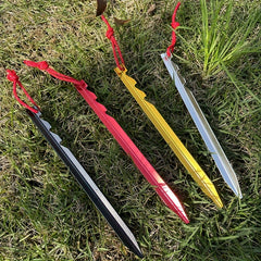 10pcs Aluminum Triangular Ground Nails for Tents