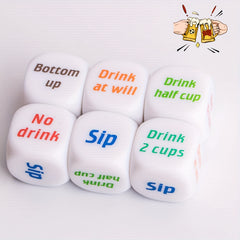 Drinking Dice Game Set for Party, Halloween, Family and Friends Gathering