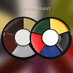 6 Colors Injury Effect Makeup Face Paint Palette Body Paint