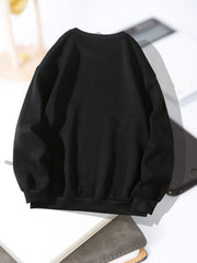 Women's Cartoon Graphic Crew Neck Sweatshirt Long Sleeve Pullover