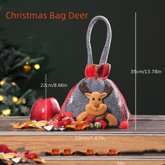Christmas Small Gift Bag Tote Bag Candy Peace Fruit Bag