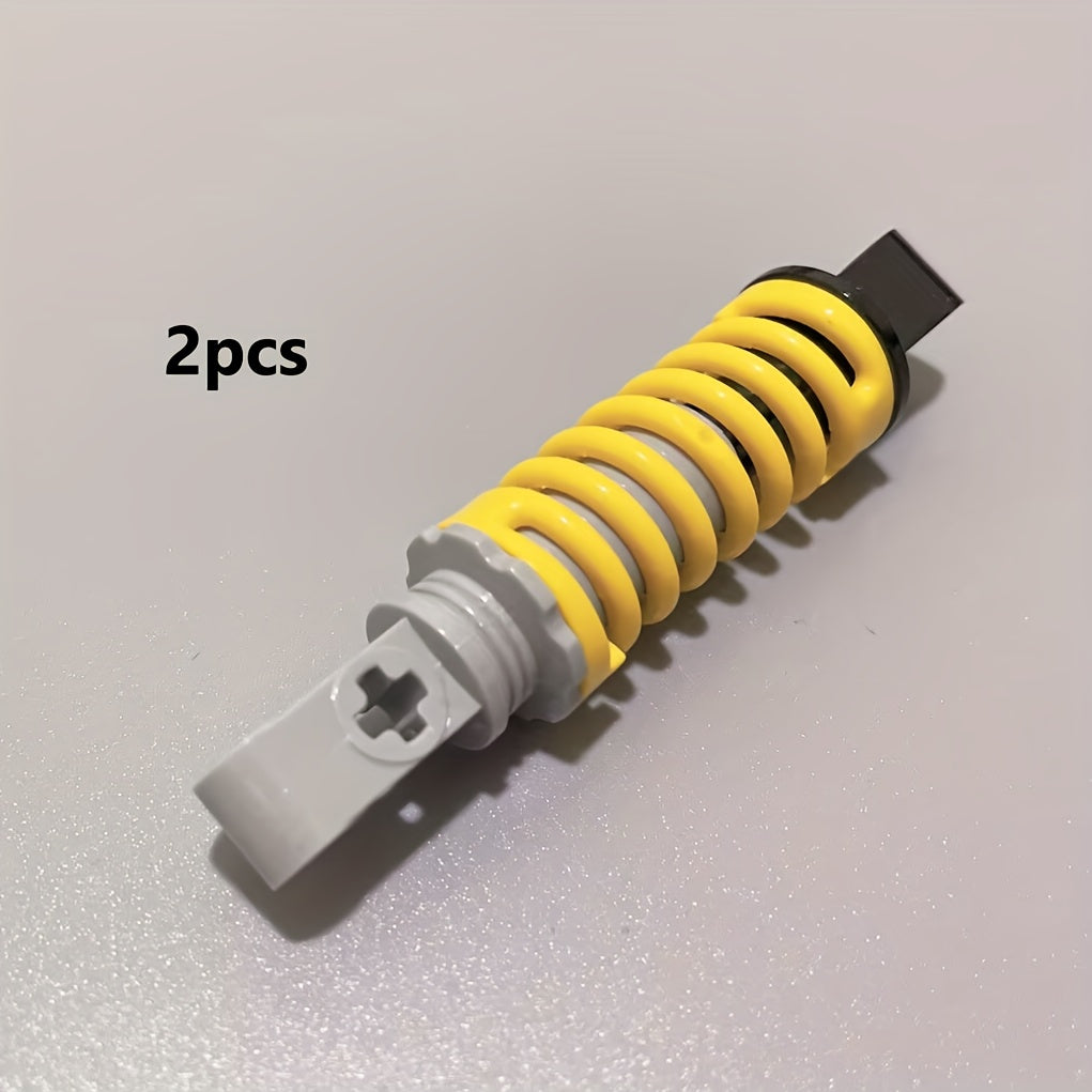 2pcs Motorcycle Suspension Arm Spring DIY Building Block Toy