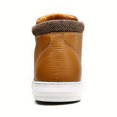 Men's Leather Stitch Ankle Boots Wear Resistant Non Slip Riding
