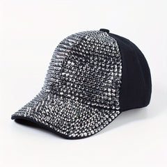 Rhinestone Y2K Baseball Cap Solid Sun Hat Breathable Adjustable Golf Dad Hats