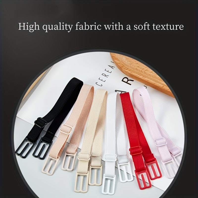 6pcs Non-slip Bra Shoulder Straps Invisible Adjustable Underwear Straps