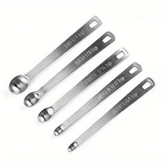 5pcs Stainless Steel Mini Measuring Spoons Seasoning Set