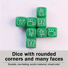 5pcs Essential Dices For Party Multiplayer Fun