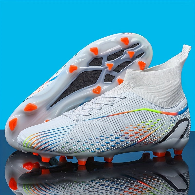 High Top Non Slip Football Cleat spikes Outdoor Soccer Shoes