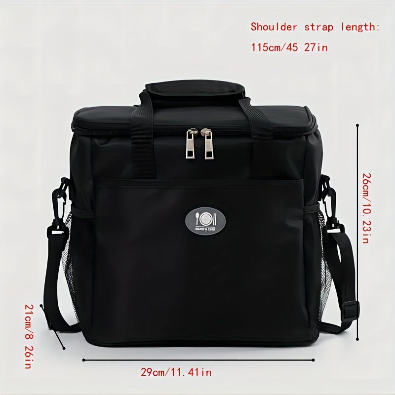 Insulated Lunch Bag with Ice Pack for Outdoor Picnics and Travel