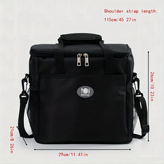 Insulated Lunch Bag with Ice Pack for Outdoor Picnics and Travel