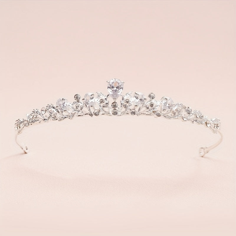 Baroque Crystal Tiara Headband Women Hair Accessories