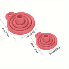 1pc 6pcs Funnel Foldable Kitchen Supplies Honey Funnel Kitchen Utensils
