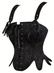 Waist Shaping Tied Shapewear Bustiers Gothic Corset Tank Top