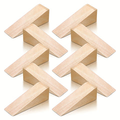10pcs Wooden Wedges for Chair Caning Wood Wedge Non Slip Door Tool
