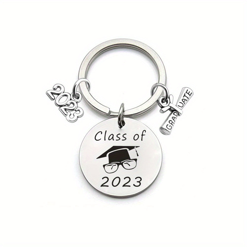 Creative Children's Silvery Keychain Graduation Gift