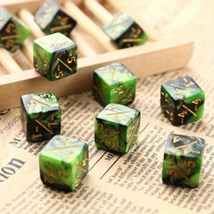 10pcs 6 Side Dice Counters Toy Counting Dice For Game