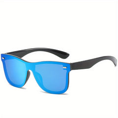 One Piece Frameless Cyberpunk Sunglasses for Women