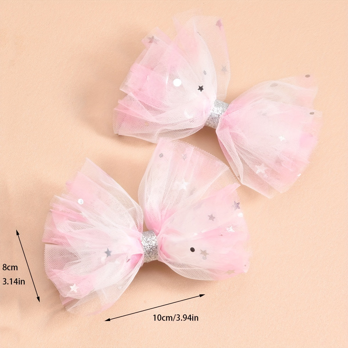 Girls Star Mesh Hair Clip Princess Hair Accessories