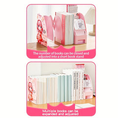 Cat Prince 3-in-1 Book Stand w/ Storage Box & Schedule - Creative Stationery