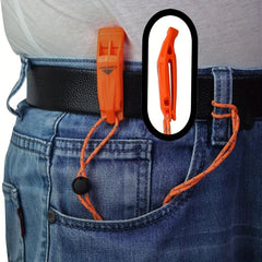 2pcs Emergency Whistle With Lanyard Safety Survival Whistle For Camping Hiking
