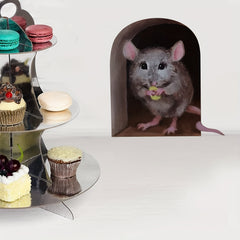3D Mouse Hole Wall Decal for Home Nursery Wall Decor