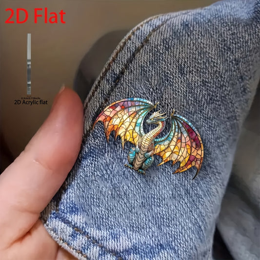 Colorful Dragon Brooch DIY Accessories - Perfect Gift for Mother