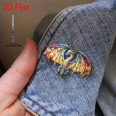 Colorful Dragon Brooch DIY Accessories - Perfect Gift for Mother