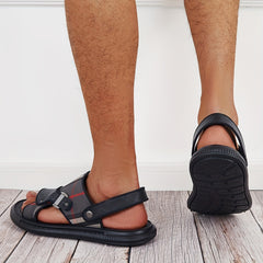 Men's Striped Slingback Sandals Casual Water Shoes