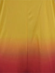 Ombre Keyhole Back Round Neck Tank Romper