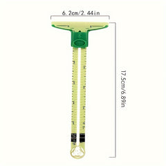 5 In 1 Sliding Gauge Multifunctional Quilting Ruler Drawing Sewing Measuring